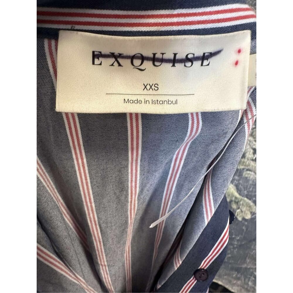 NWT Anthropologie The Tobie Button-Front Pleated Shirt Dress by Exquise Size XXS - Picture 6 of 9